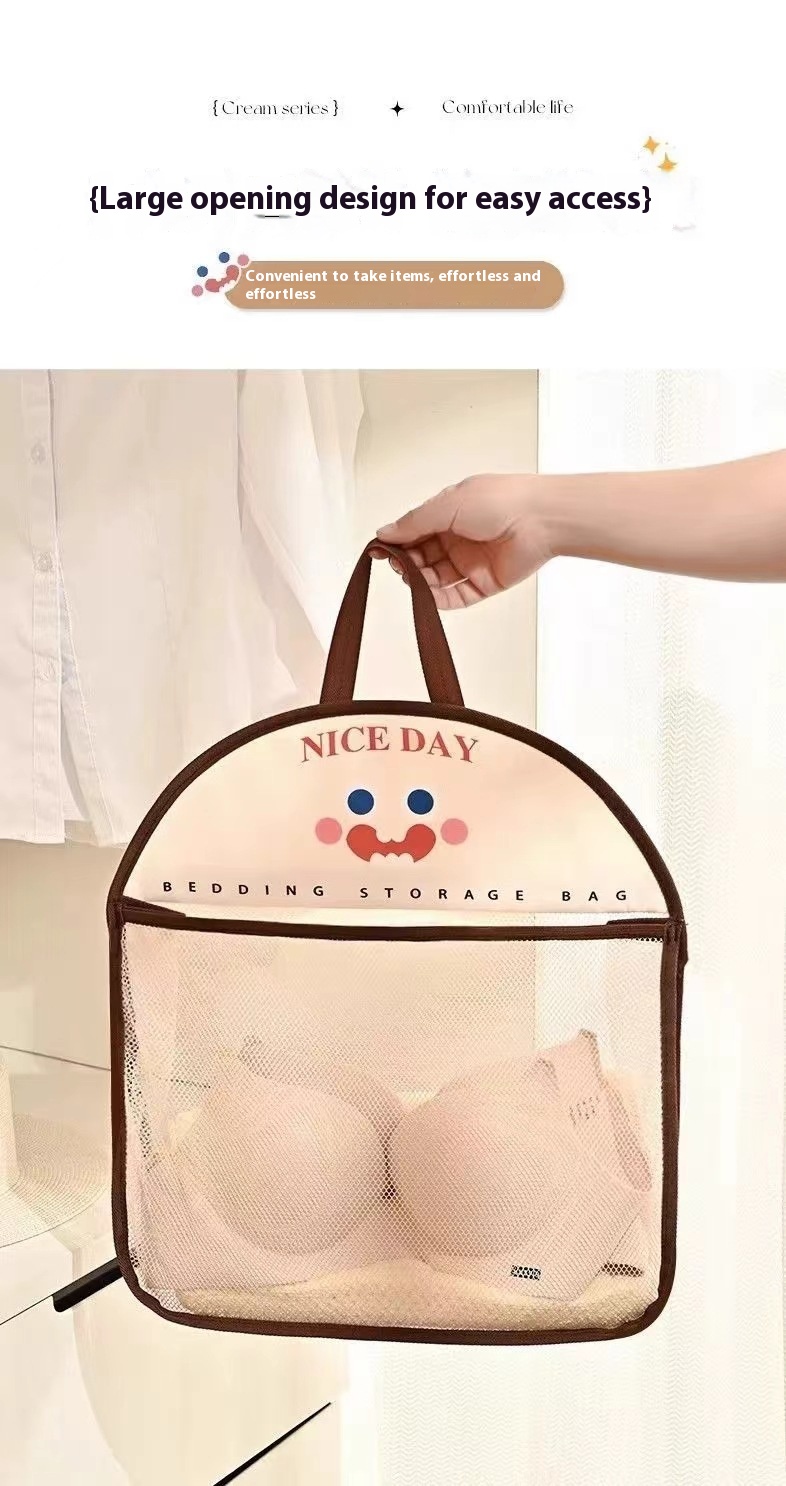 Title 2, Sundries Storage Net Pocket Underwear Sock Stor...