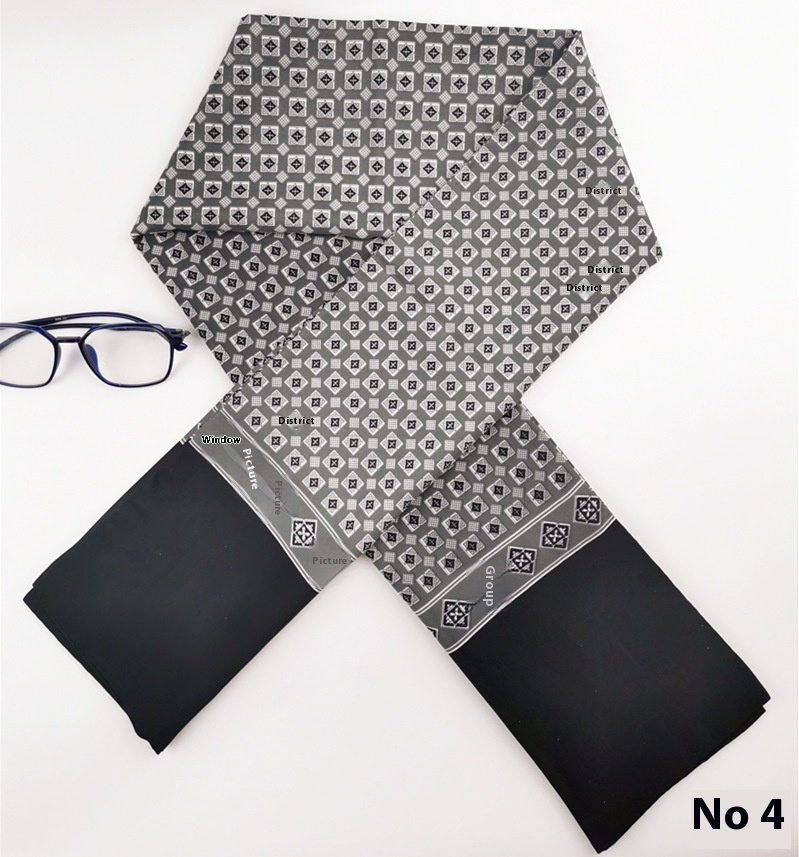 Title 2, Mens Simplicity Silk Scarf High-End Washed wit...