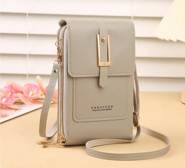 Women's Crossbody Shoulder Bag Transparent Multifunctional Touch Screen Phone Bag Transparent - Shop at LoveMi