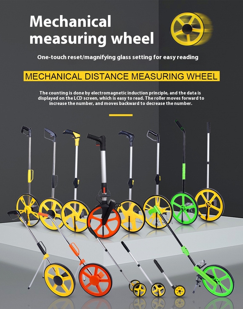 Title 4, Mechanical Ranging Wheel Outdoor Hand Push Roll...