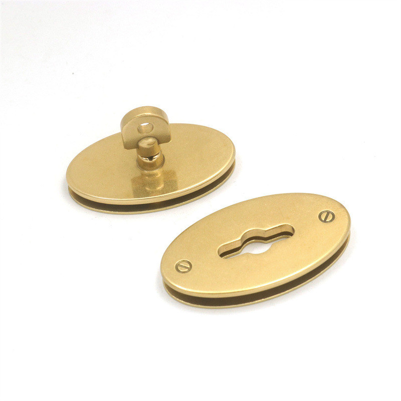 Brass Bag Metal Accessories High-end Pure Copper Oval Bag Twist Lock Bag Buckle Buckle Release Buckle
