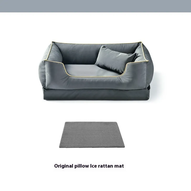 Waterproof Kennel Bite-resistant Scratch-resistant Four Seasons Universal Removable And Washable - Rock Ash