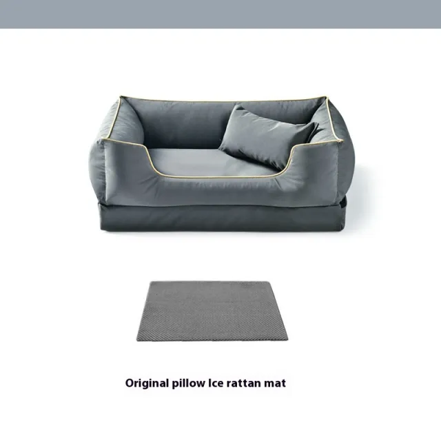 Waterproof Kennel Bite resistant Scratch resistant Four Seasons Universal Removable And Washable Rock Ash - Shop at LoveMi