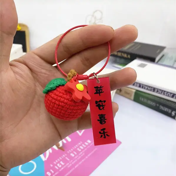 Hand-woven Diy Keychain Good Things Happen In A Crochet Material Package