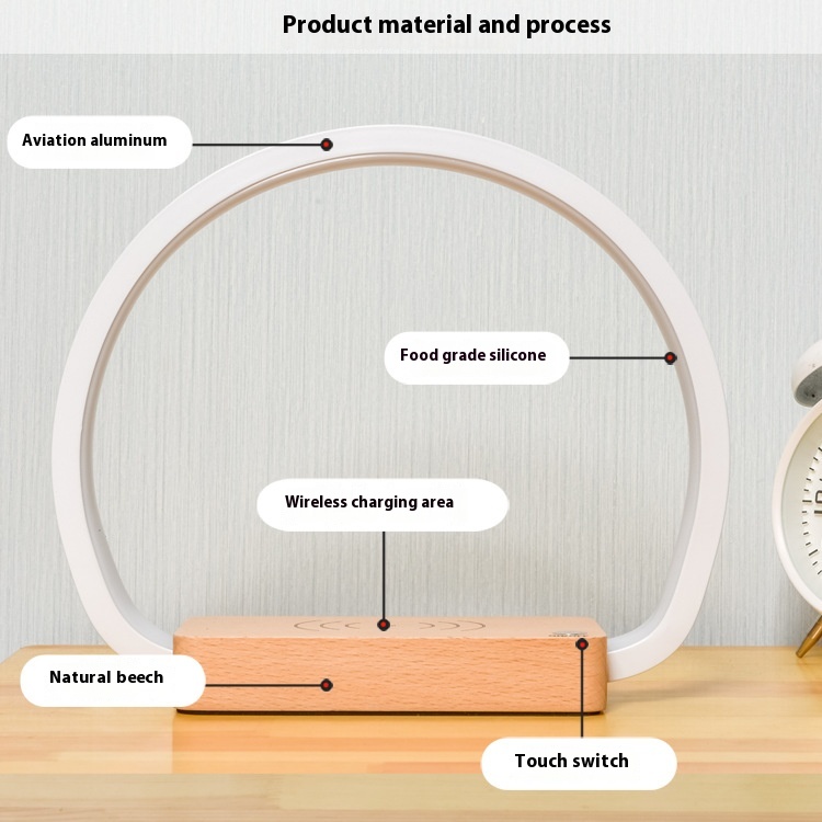 Title 3, 10W Wireless Fast Charging Touch Night Light