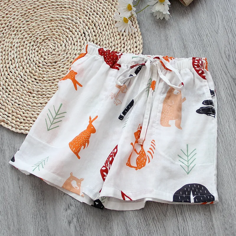 Women's Summer Thin Cropped Casual Home Pants - Paper Cuttings Pattern-L