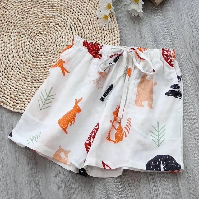 Women's Summer Thin Cropped Casual Home Pants Paper Cuttings Pattern - Shop at LoveMi