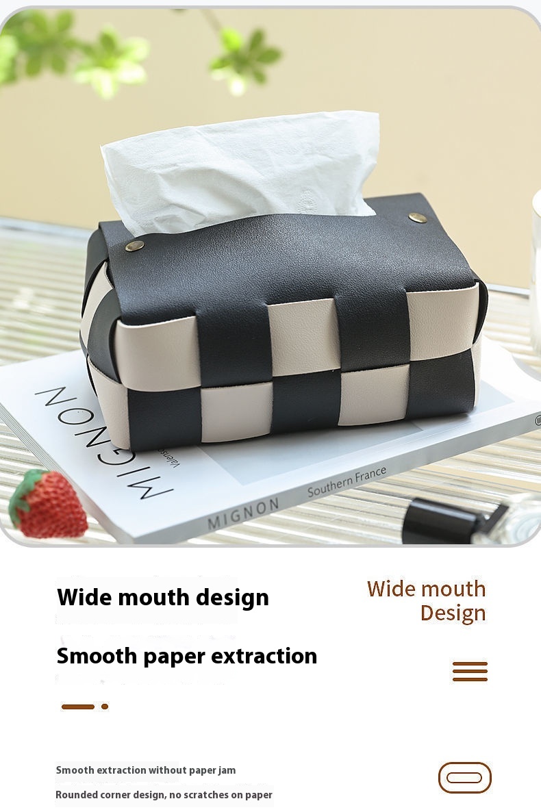 Title 5, Nordic Checkerboard Paper Towel Box Decoration