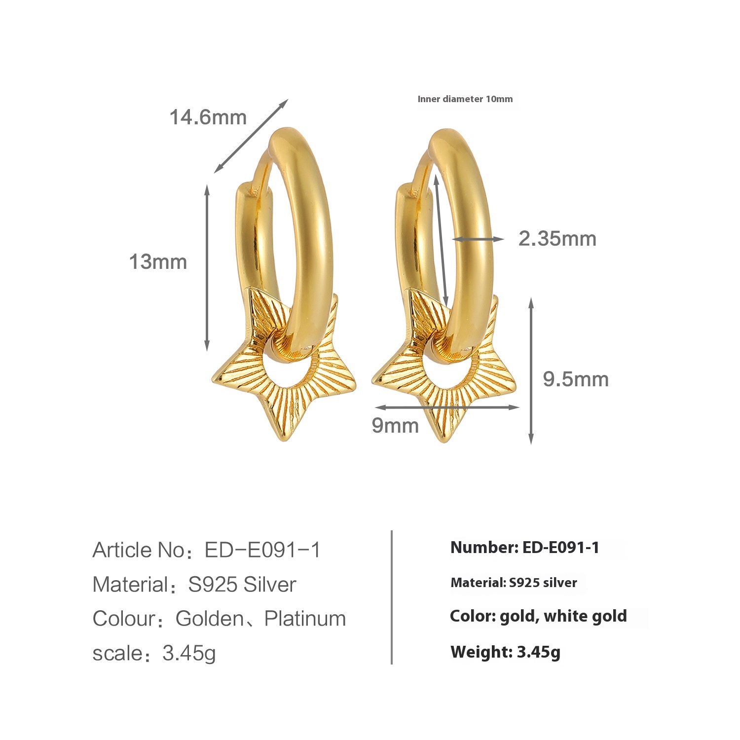 18k Yellow Gold