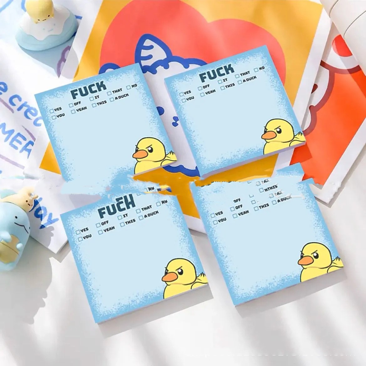 Title 5, Lustige und trendige Enten Haftnotizen Kreative...
