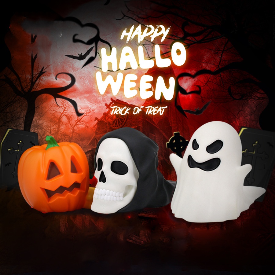 Title 1, Halloween Haunted House Luminous PVC Door Stop ...