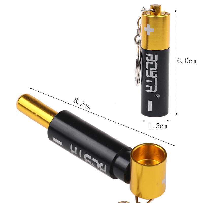 Title 1, Metal Battery Pipe With Keychain