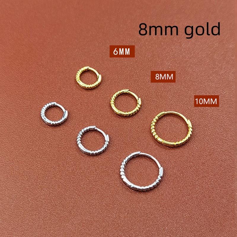 8mm Fried Dough Twists gold