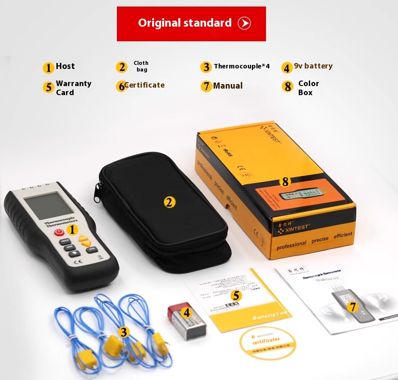 Title 1, HT9815 Four-channel Contact Temperature Measuri...