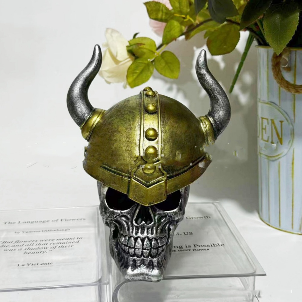 Bull horn skull helmet bracket