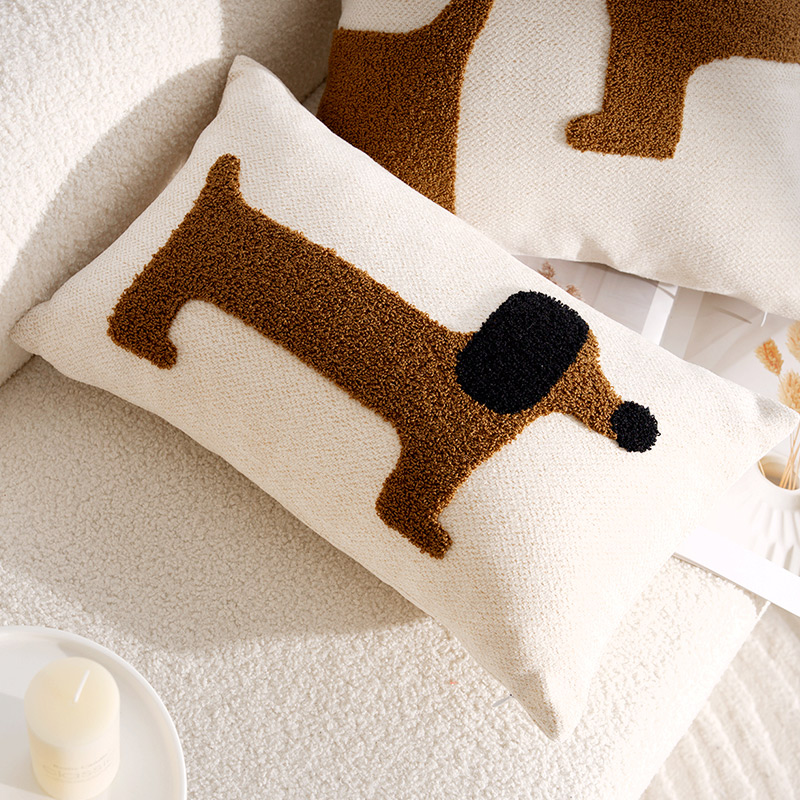 Title 4, Modern Simple Cartoon Dog Pillow Cover Pillow