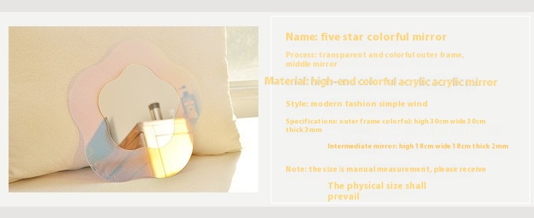 Title 10, Internet Celebrity Acrylic Magic Mirror Decorat...