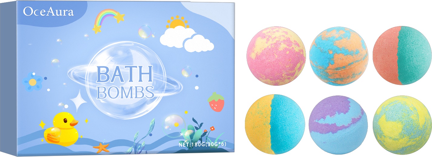 Title 1, Colorful salt bath ball fragrance nourishes and...