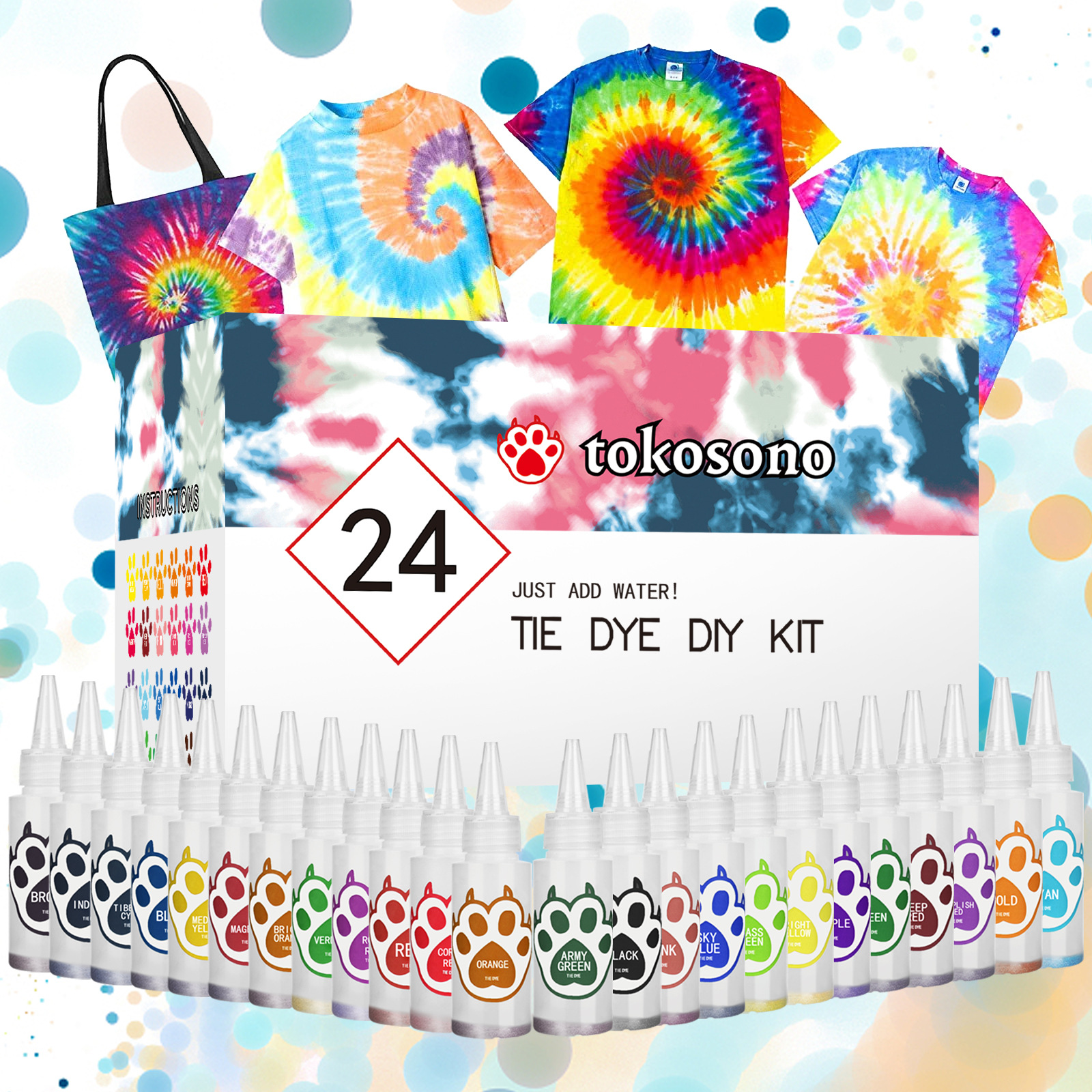 Title 1, 24-color Tie-dye Creative DIY Children