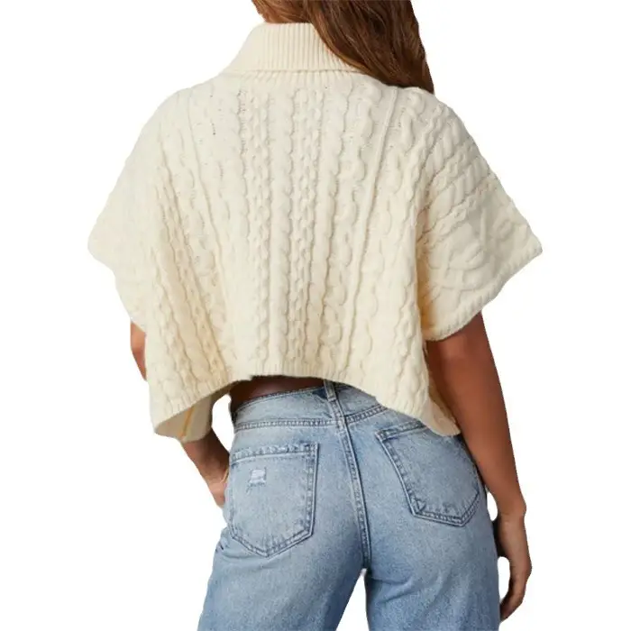 Women's Turtleneck Sweater Loose Pullover