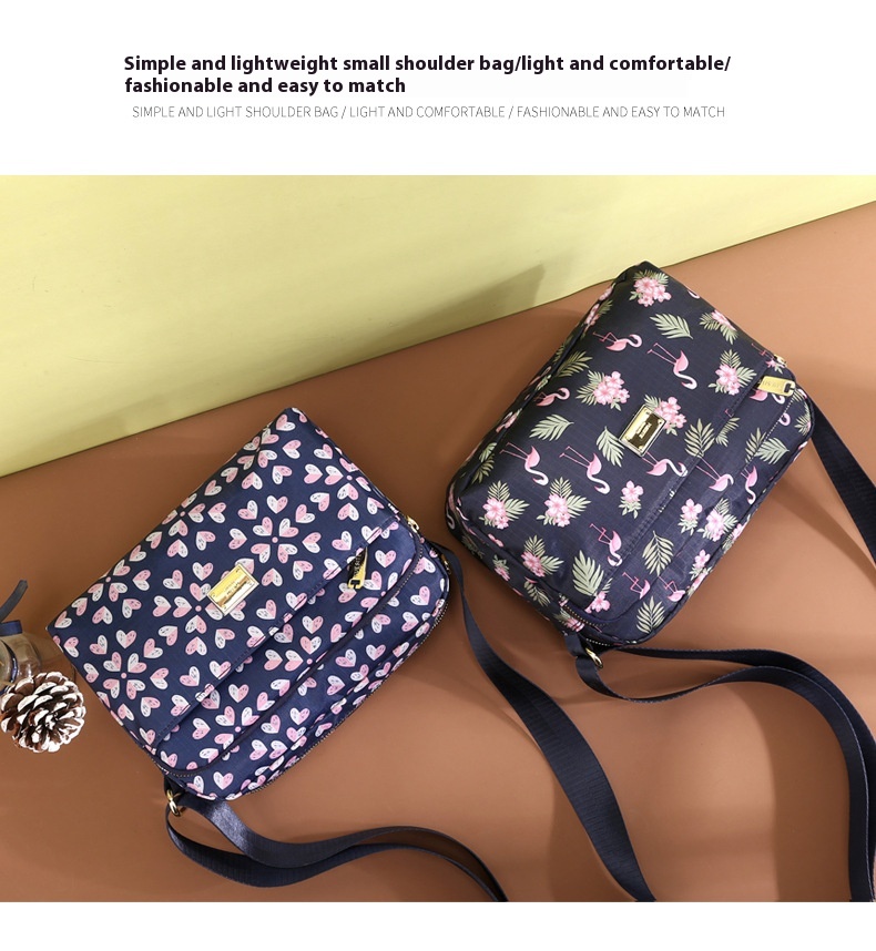 Title 6, Printed Multi-layer Crossbody Large Capacity Ca...