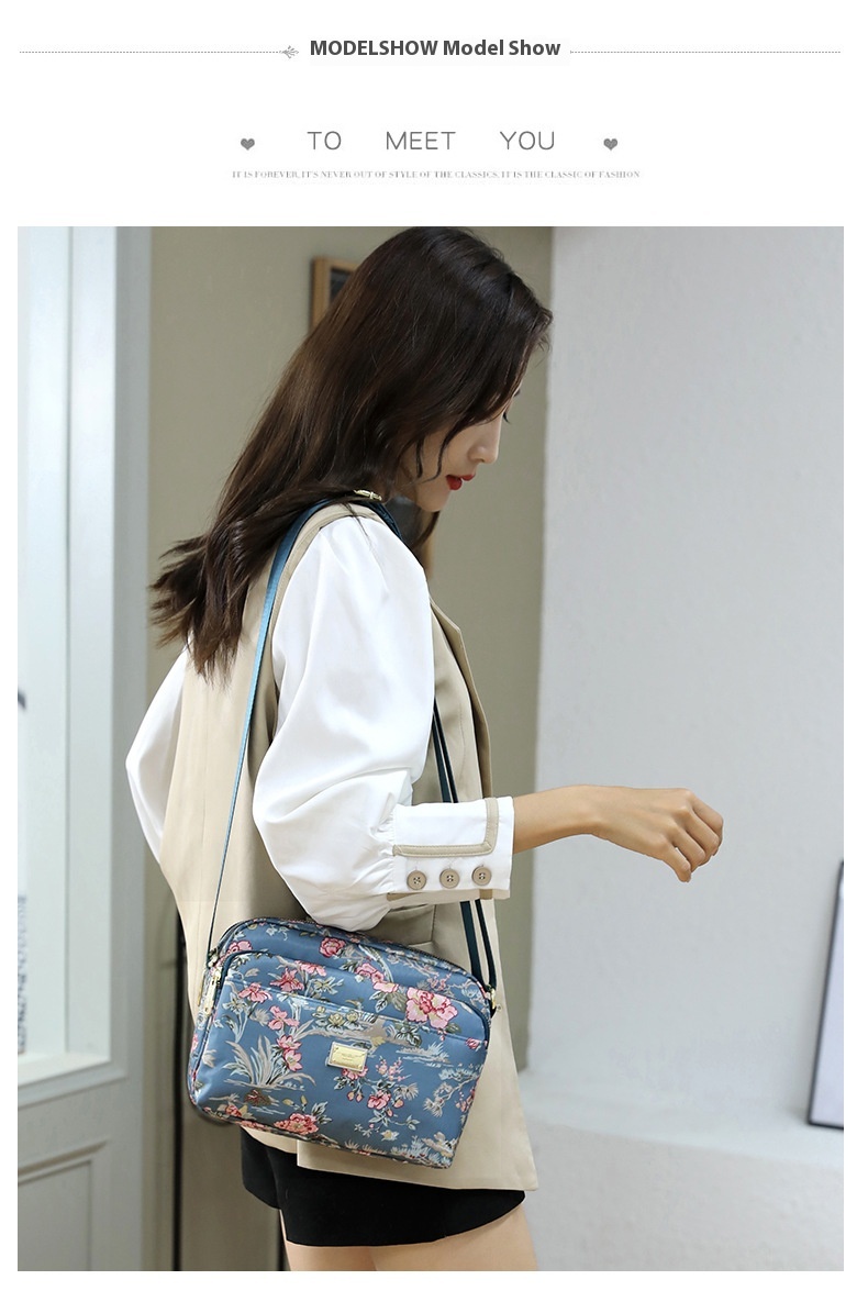 Title 30, Printed Multi-layer Crossbody Large Capacity Ca...