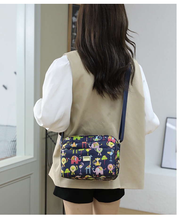 Title 23, Printed Multi-layer Crossbody Large Capacity Ca...