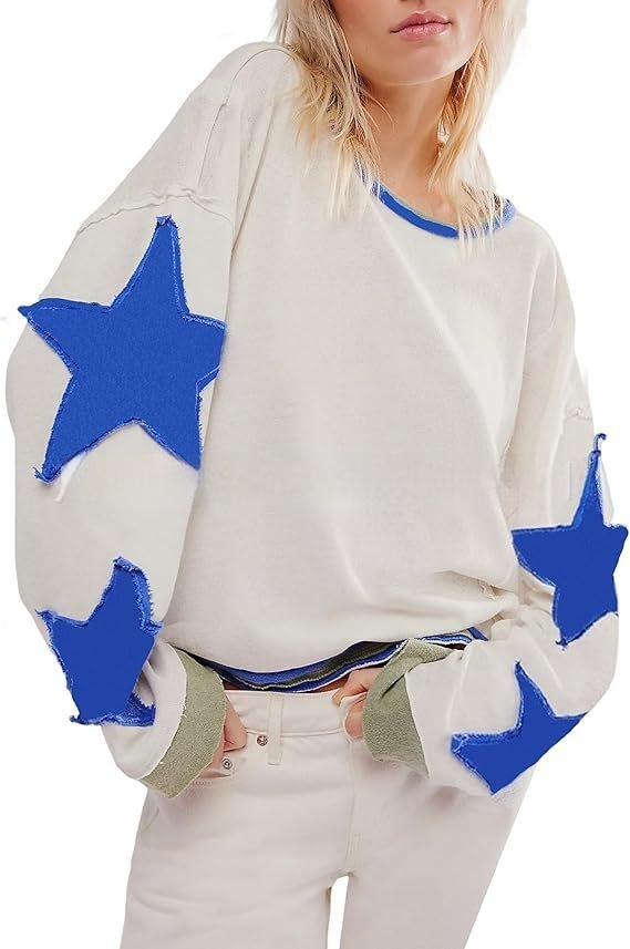 White Blue Star