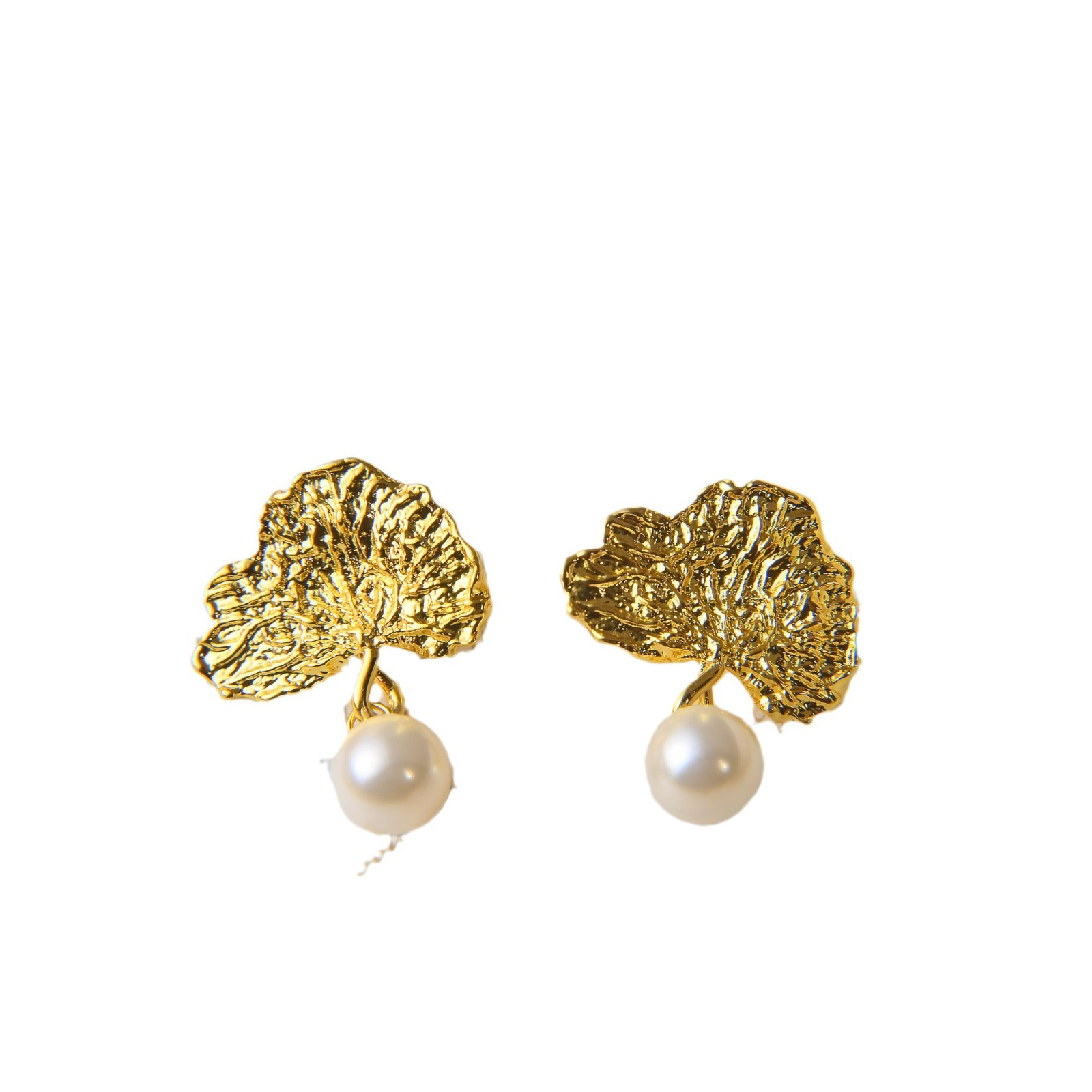 Simple Flower Pearl Earrings Fancy Fancy Light Luxury Earrings