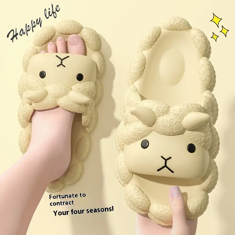 Cute Lamb Women's Summer Indoor Slippers