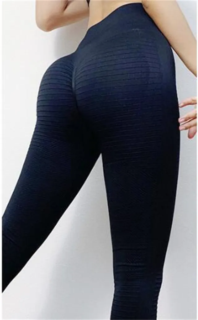 Peach Hip Line Fitness Pants Women's Tight Stretch Black - Shop at LoveMi