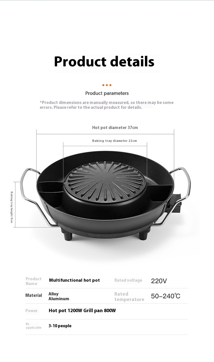 Title 9, Wash Roast All-in-one Pot Household Electric Ch...