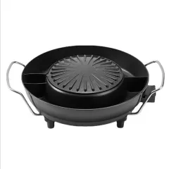 Wash Roast All-in-one Pot Household Electric Chafing Dish Oversized Electric Food Warmer - Black - View 1