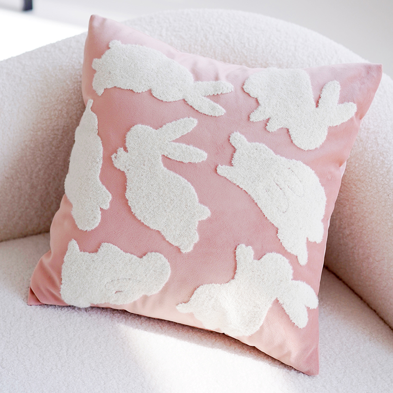 Pink rabbit nest 45x45