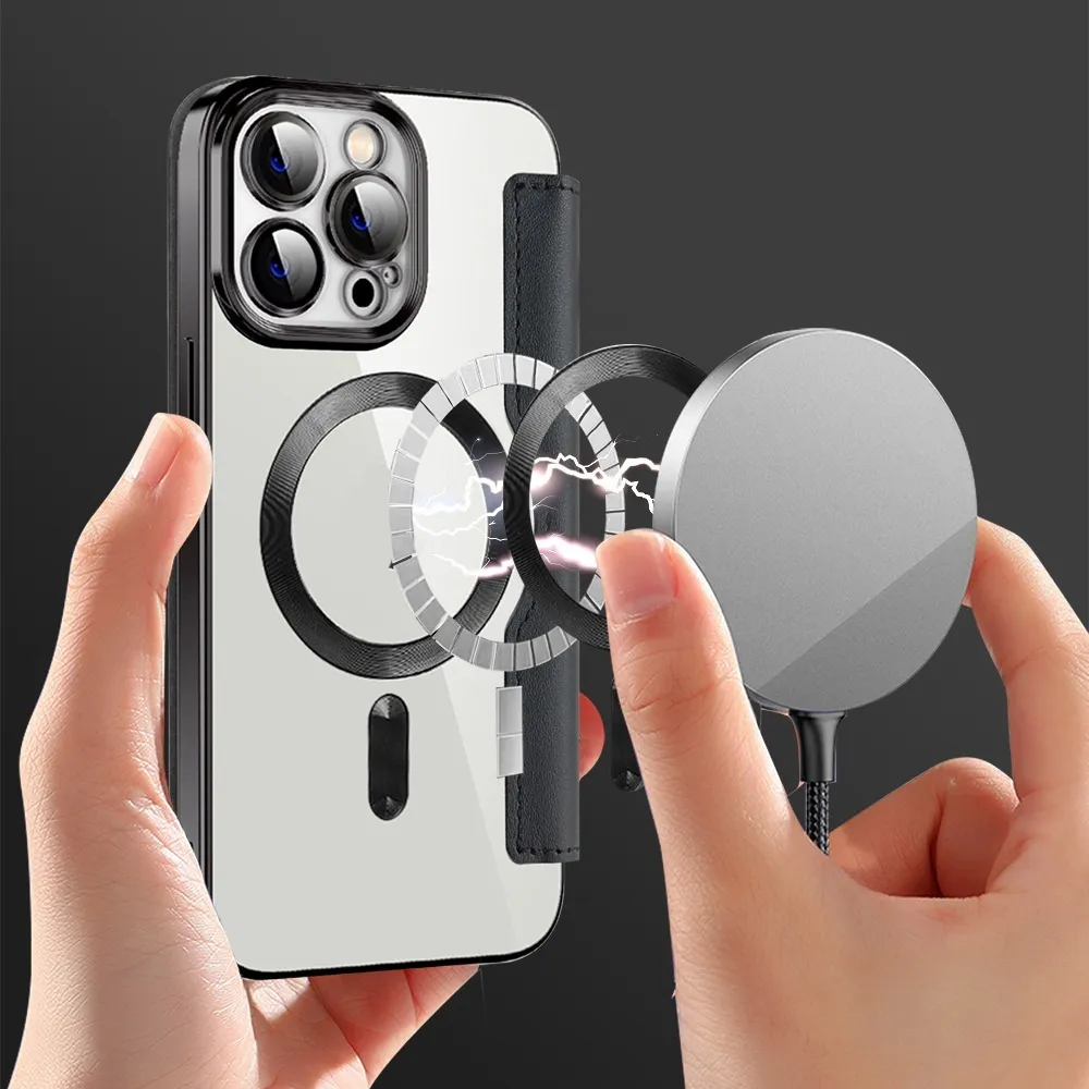 Transparent Wireless Charger Protective Sleeve Card Phone
