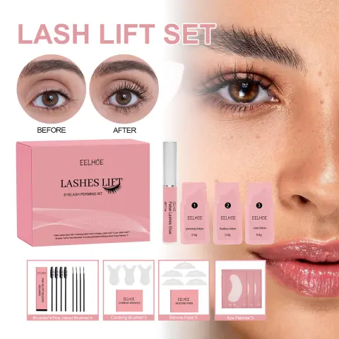 Eyelash Set Black and Beautiful Curling Smear