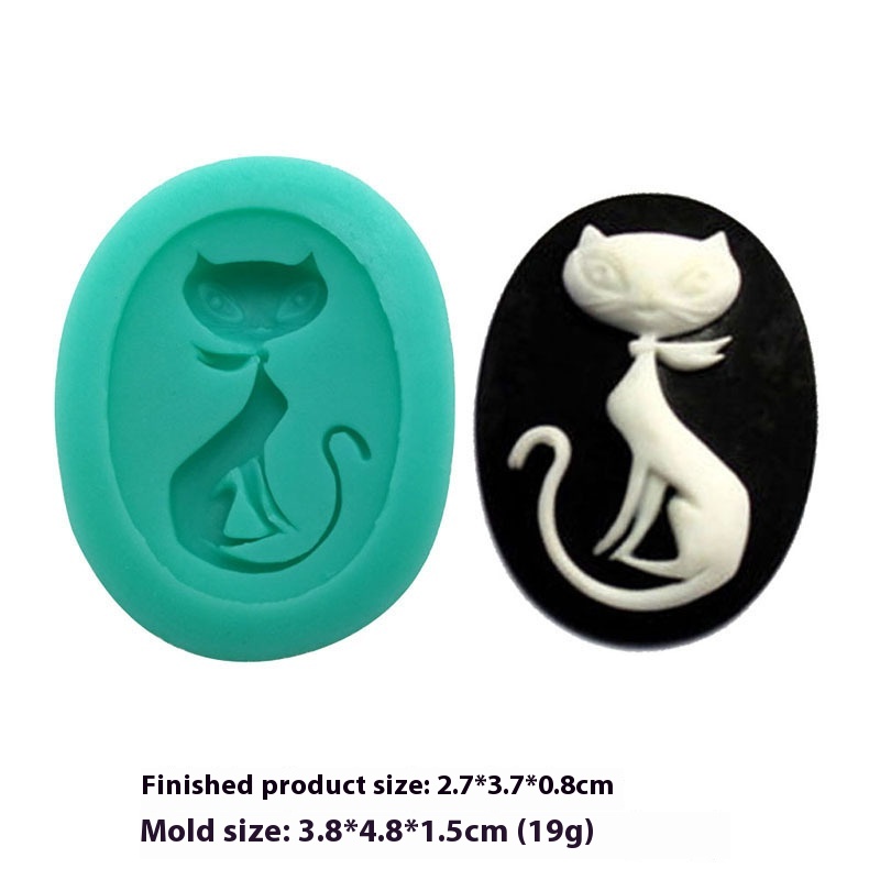 Title 18, Lazy Kitty Silicone Mold DIY Handmade