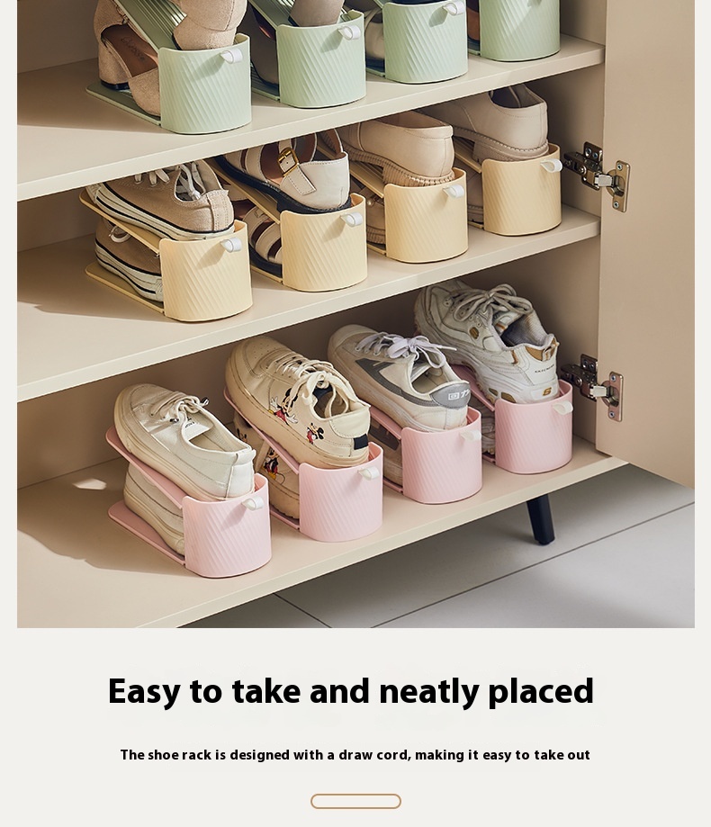 Title 13, Household Simple Plastic Shoe Rack The Third Ge...