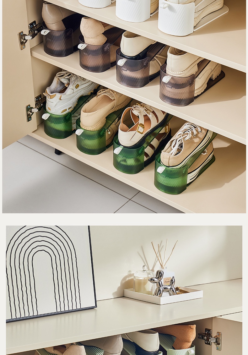 Title 8, Household Simple Plastic Shoe Rack The Third Ge...