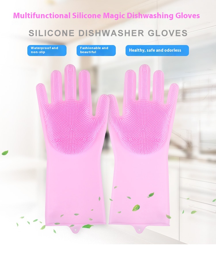 Title 12, Silicone Dishwashing Magic Gloves