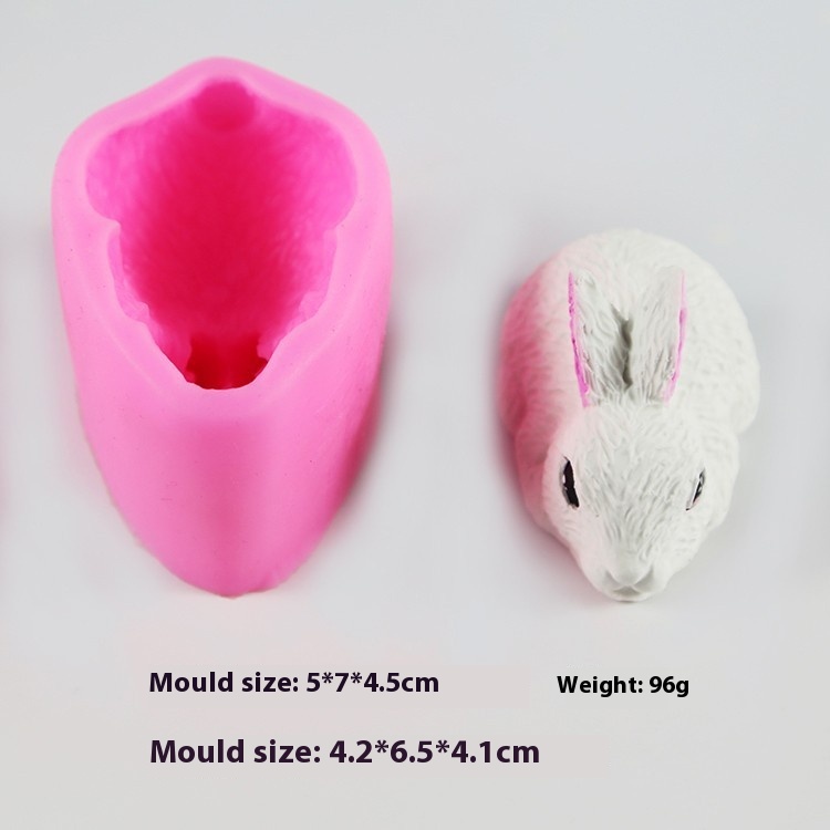 Title 9, Rabbit Fondant Silicone Mold Car Aromatherapy G...