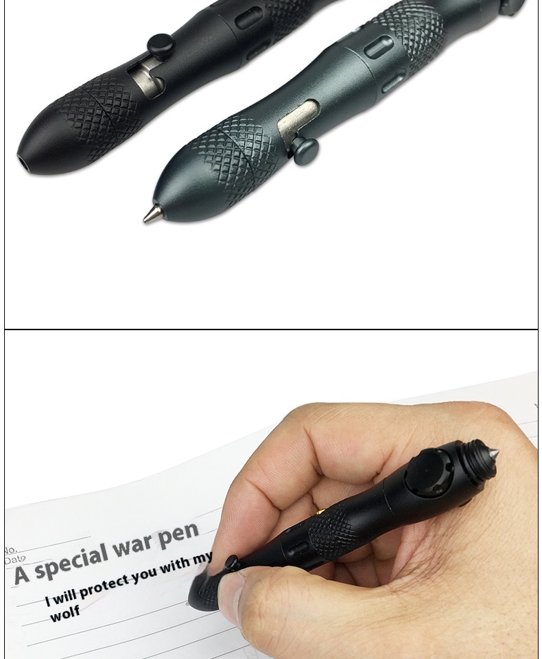 Title 4, Tactical Pen Aluminum Alloy Multifunctional Fin...