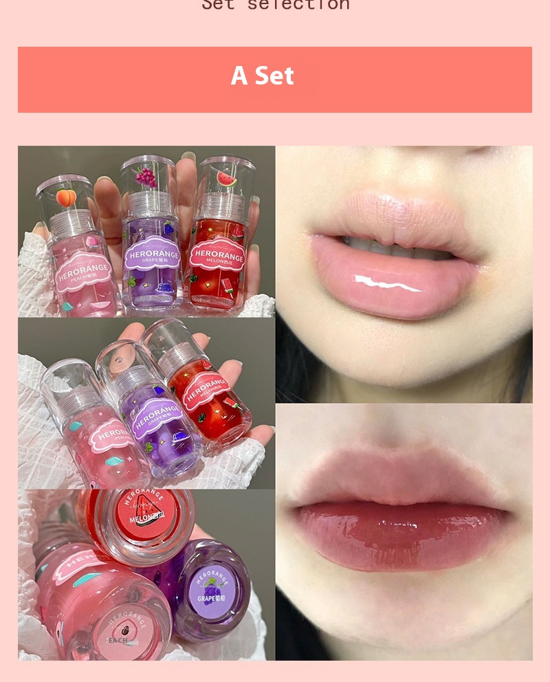 Title 7, Fruit Lip Gloss Fruit Nourishing Moisturizing L...