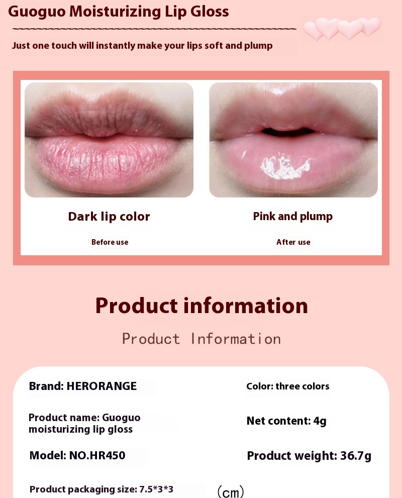 Title 6, Fruit Lip Gloss Fruit Nourishing Moisturizing L...