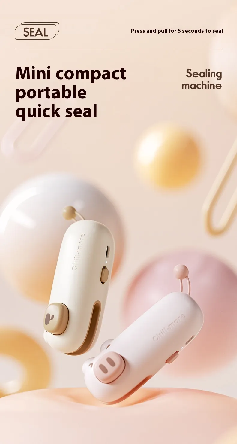 Rechargeable mini heat sealer reference image