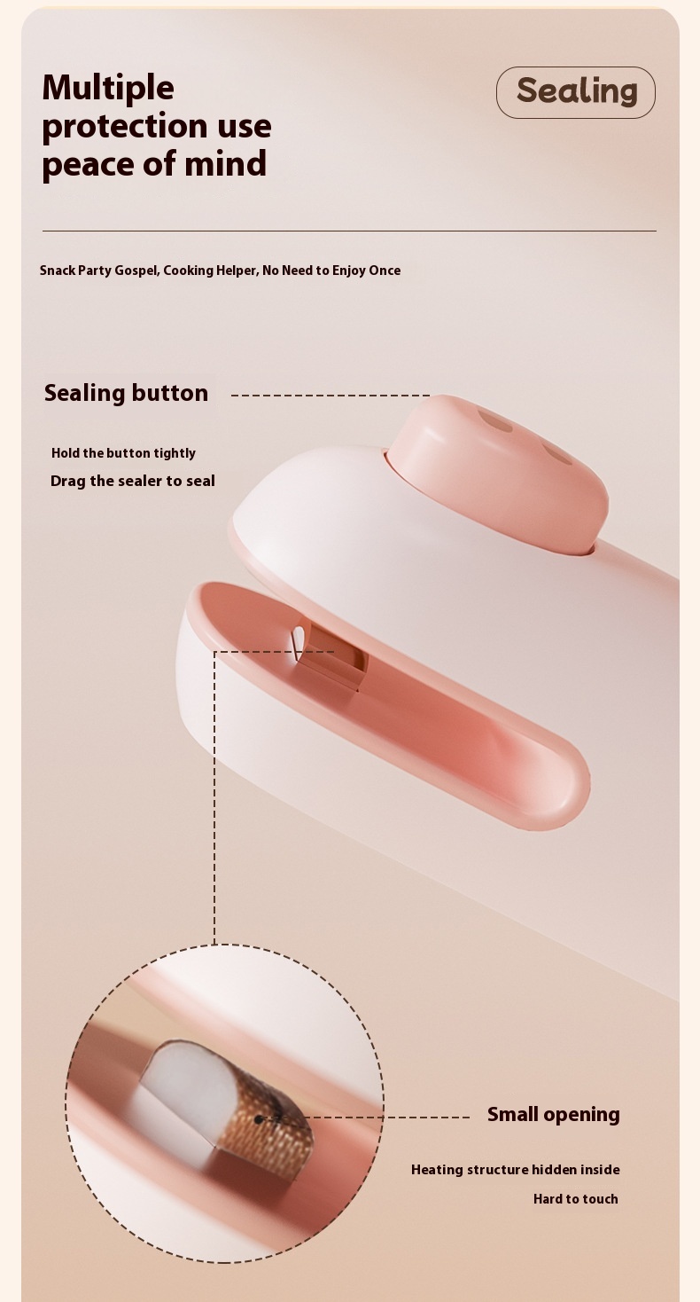 Máquina selladora portátil de mano: un pequeño dispositivo de cocina | Diversi