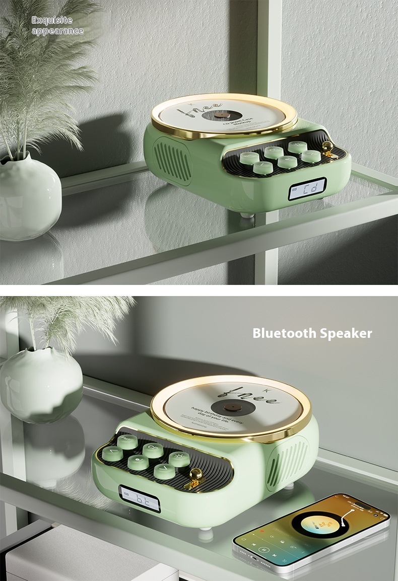 Title 2, Retro Bluetooth Speaker Ambience Light CD Player