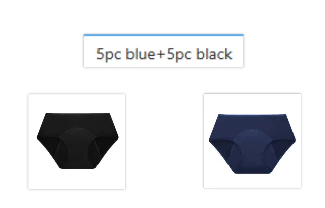 Women's Four layer Leak proof Period Underwear 5Black5Blue - Shop at LoveMi
