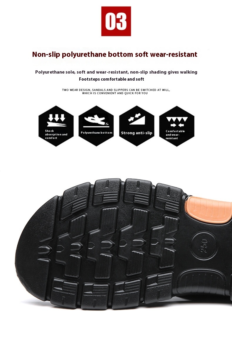 Title 2, Heren sandalen en zomerslippers, dual-use, anti...