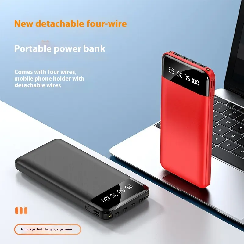 Ultra-thin Portable With Cable Power Bank Large
